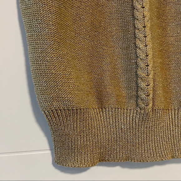 Vintage Gold Sweater Vest - Picture 4 of 14